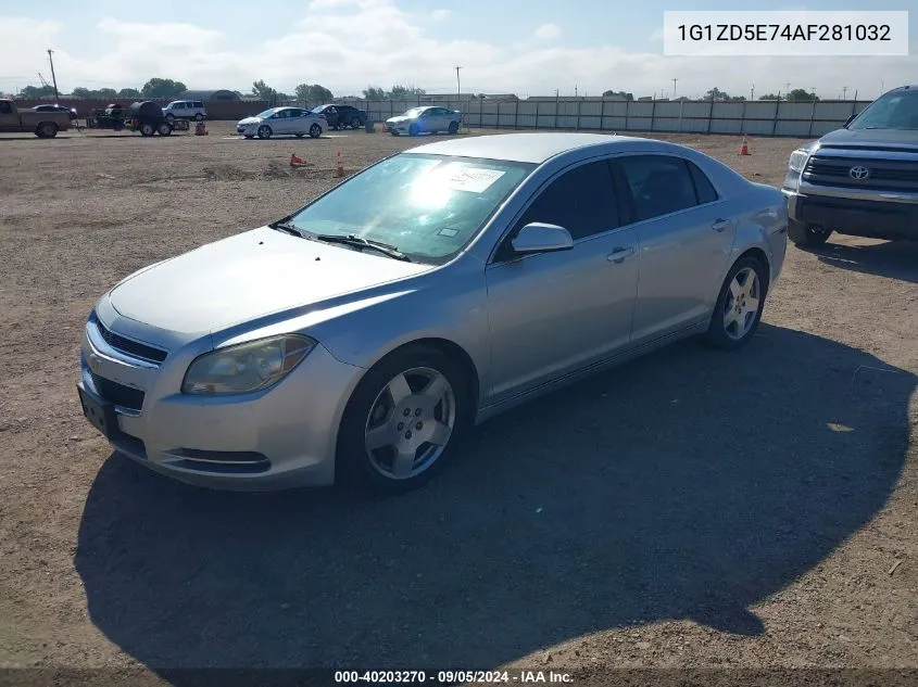 1G1ZD5E74AF281032 2010 Chevrolet Malibu 2Lt