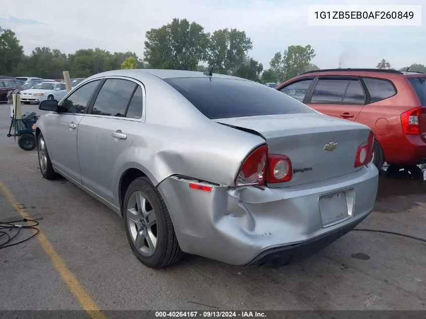 2010 Chevrolet Malibu Ls VIN: 1G1ZB5EB0AF260849 Lot: 40264167