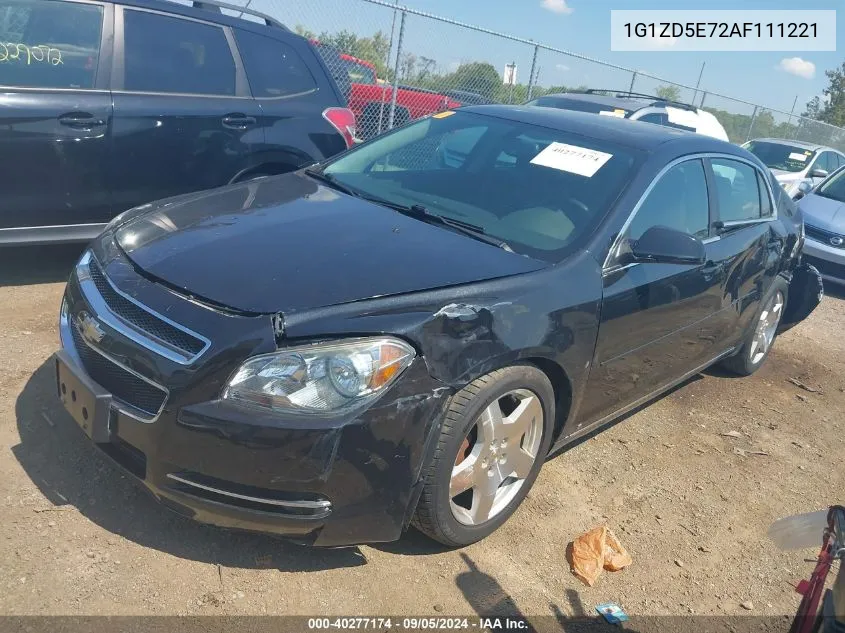 1G1ZD5E72AF111221 2010 Chevrolet Malibu Lt