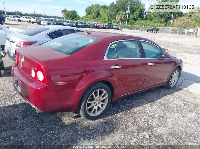 2010 Chevrolet Malibu Ltz VIN: 1G1ZE5E78AF110135 Lot: 40317362