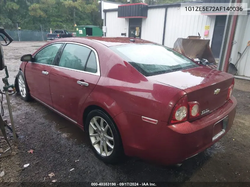 2010 Chevrolet Malibu Ltz VIN: 1G1ZE5E72AF140036 Lot: 40353198