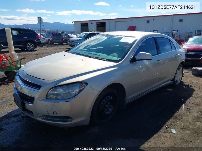 2010 Chevrolet Malibu Lt VIN: 1G1ZD5E77AF214621 Lot: 40360223