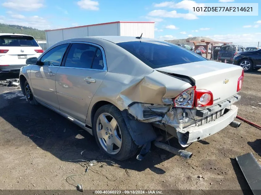 2010 Chevrolet Malibu Lt VIN: 1G1ZD5E77AF214621 Lot: 40360223