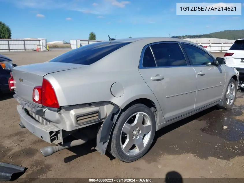 2010 Chevrolet Malibu Lt VIN: 1G1ZD5E77AF214621 Lot: 40360223