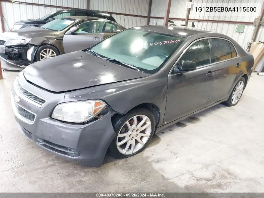 2010 Chevrolet Malibu Ls VIN: 1G1ZB5EB0A4115600 Lot: 40370205