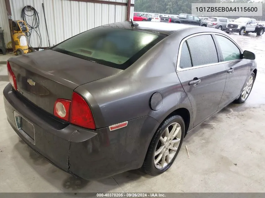 2010 Chevrolet Malibu Ls VIN: 1G1ZB5EB0A4115600 Lot: 40370205