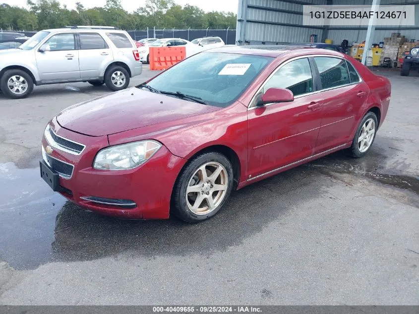 2010 Chevrolet Malibu Lt VIN: 1G1ZD5EB4AF124671 Lot: 40409655