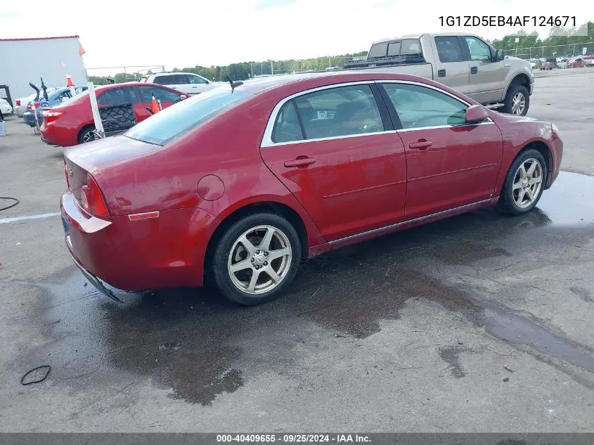 2010 Chevrolet Malibu Lt VIN: 1G1ZD5EB4AF124671 Lot: 40409655