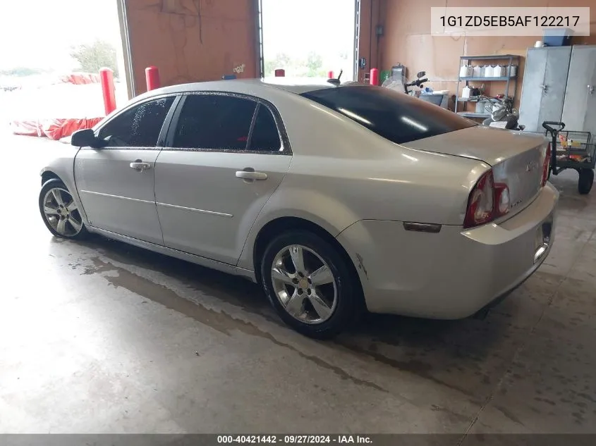 2010 Chevrolet Malibu Lt VIN: 1G1ZD5EB5AF122217 Lot: 40421442