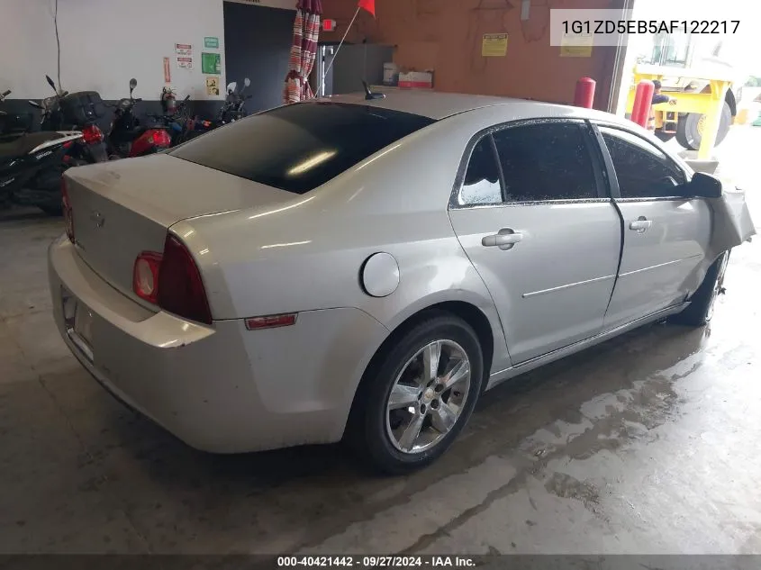 2010 Chevrolet Malibu Lt VIN: 1G1ZD5EB5AF122217 Lot: 40421442