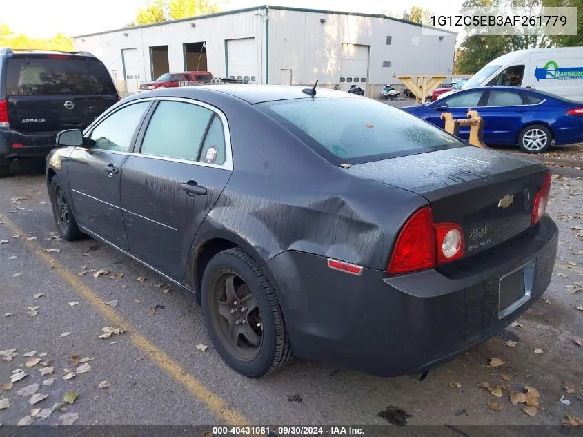 1G1ZC5EB3AF261779 2010 Chevrolet Malibu Lt