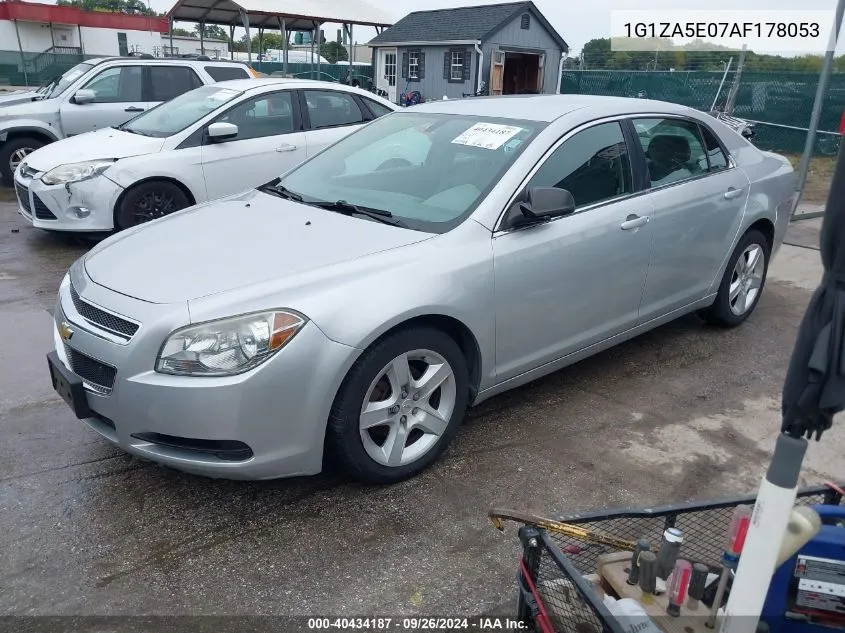 1G1ZA5E07AF178053 2010 Chevrolet Malibu Ls