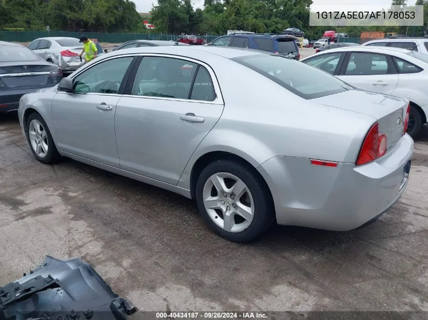 2010 Chevrolet Malibu Ls VIN: 1G1ZA5E07AF178053 Lot: 40434187