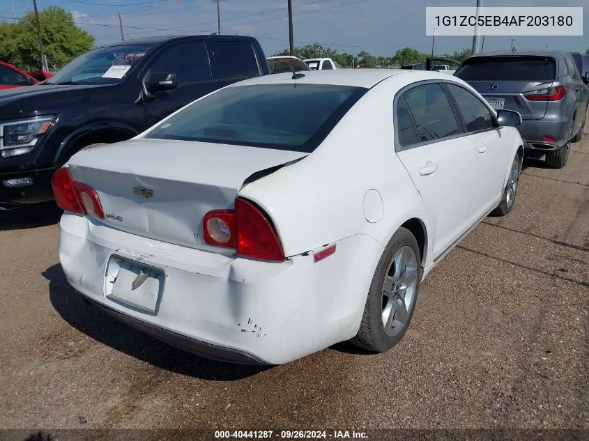 2010 Chevrolet Malibu 1Lt VIN: 1G1ZC5EB4AF203180 Lot: 40441287