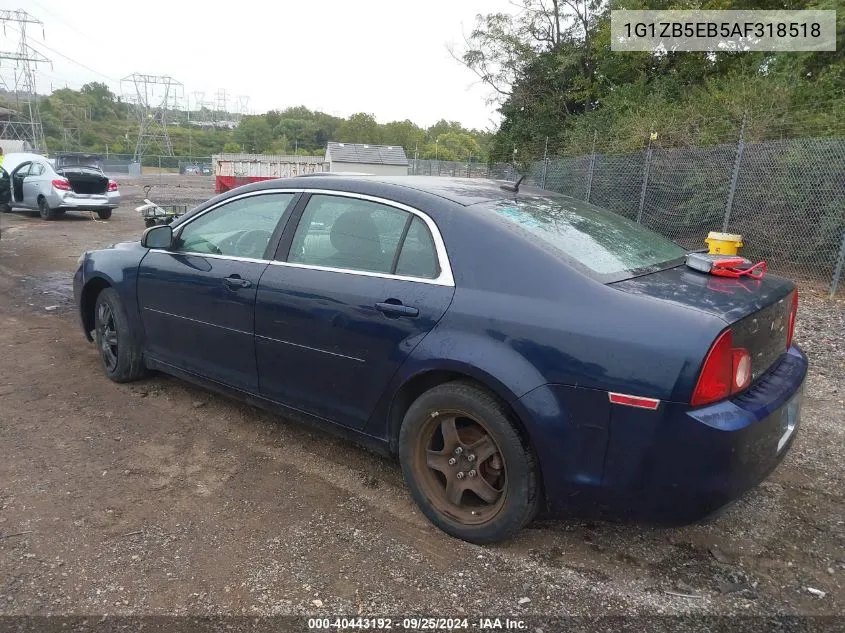 2010 Chevrolet Malibu Ls VIN: 1G1ZB5EB5AF318518 Lot: 40443192