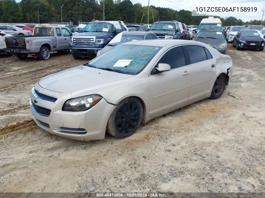 1G1ZC5E06AF158919 2010 Chevrolet Malibu Lt