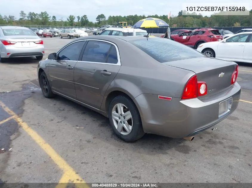 2010 Chevrolet Malibu Lt VIN: 1G1ZC5EB7AF155948 Lot: 40488529