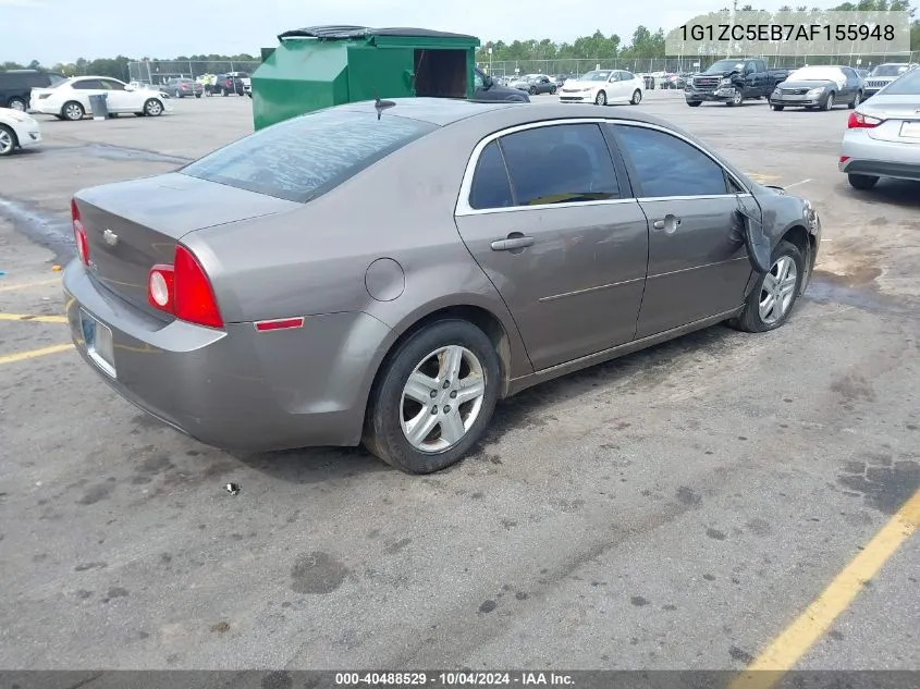 2010 Chevrolet Malibu Lt VIN: 1G1ZC5EB7AF155948 Lot: 40488529