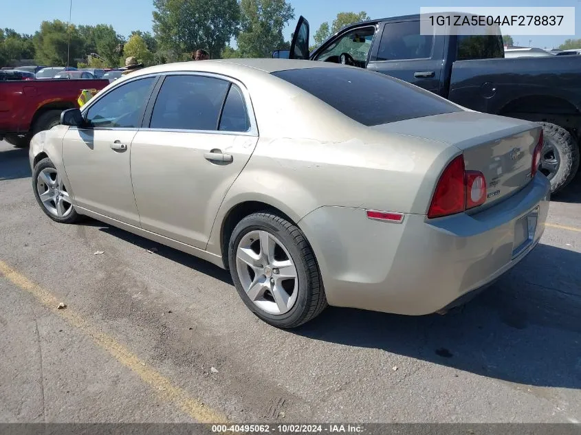 2010 Chevrolet Malibu Ls VIN: 1G1ZA5E04AF278837 Lot: 40495062