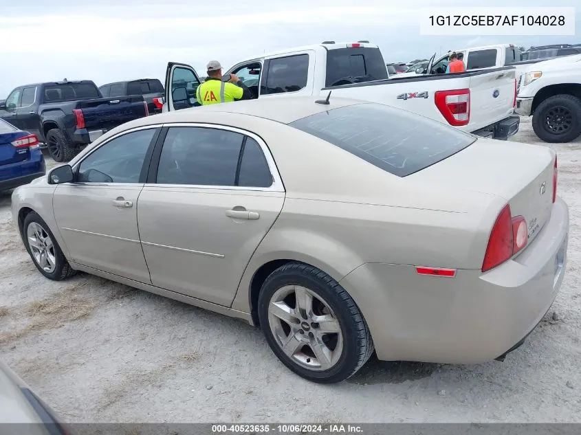 2010 Chevrolet Malibu Lt VIN: 1G1ZC5EB7AF104028 Lot: 40523635