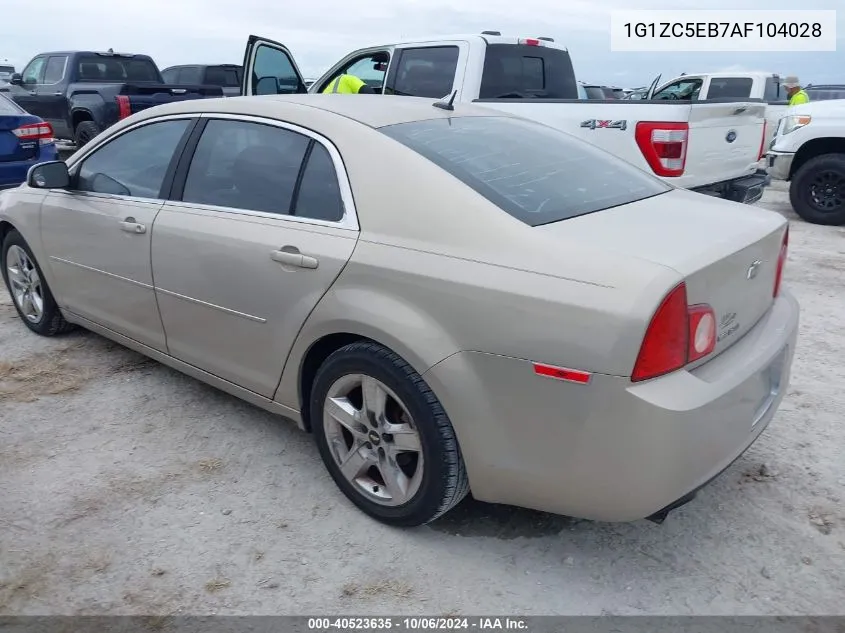 2010 Chevrolet Malibu Lt VIN: 1G1ZC5EB7AF104028 Lot: 40523635