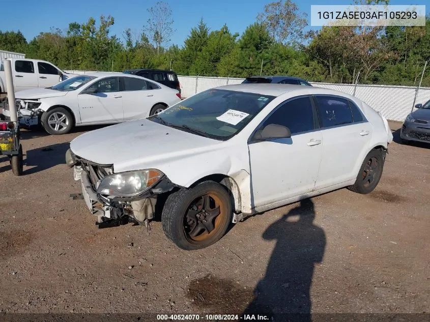 2010 Chevrolet Malibu Ls VIN: 1G1ZA5E03AF105293 Lot: 40524070