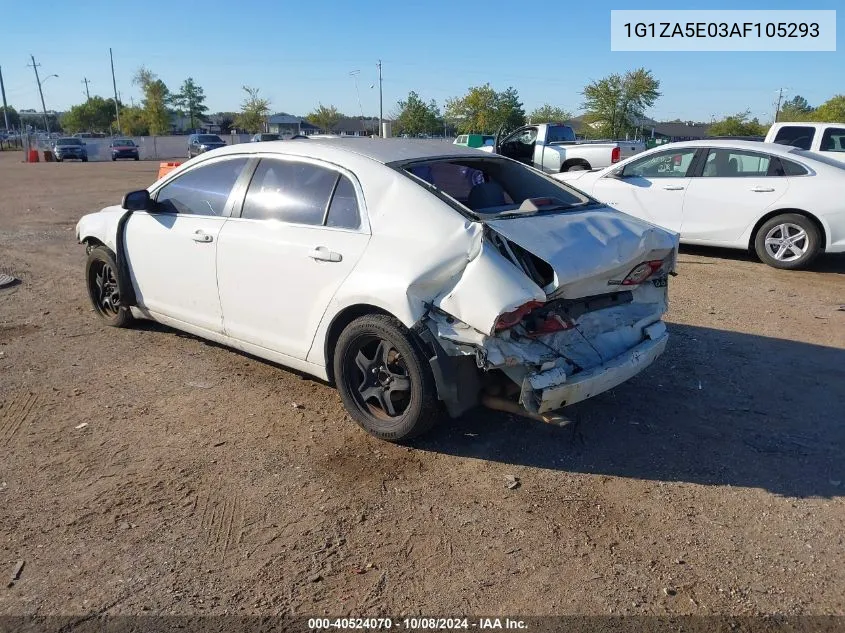 2010 Chevrolet Malibu Ls VIN: 1G1ZA5E03AF105293 Lot: 40524070