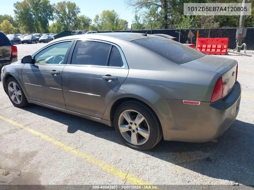 1G1ZD5EB7A4120805 2010 Chevrolet Malibu Lt