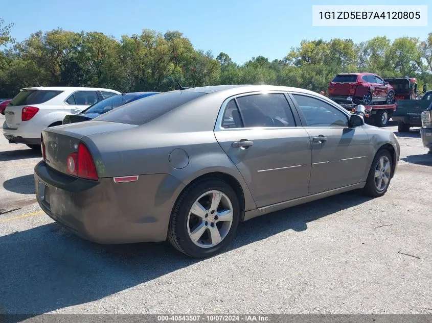 1G1ZD5EB7A4120805 2010 Chevrolet Malibu Lt