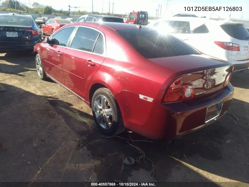 2010 Chevrolet Malibu Lt VIN: 1G1ZD5EB5AF126803 Lot: 40557868