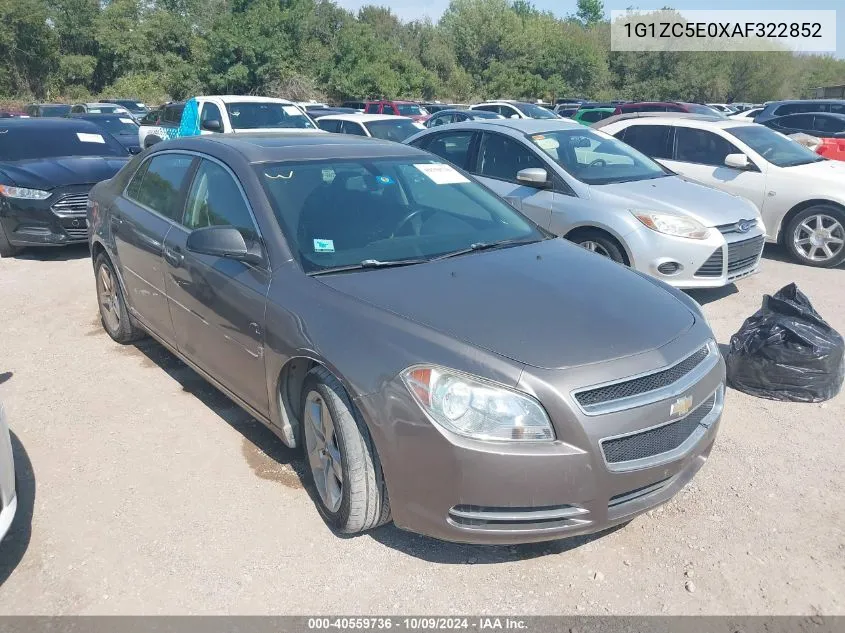 2010 Chevrolet Malibu Lt VIN: 1G1ZC5E0XAF322852 Lot: 40559736