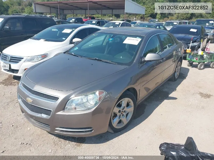 2010 Chevrolet Malibu Lt VIN: 1G1ZC5E0XAF322852 Lot: 40559736