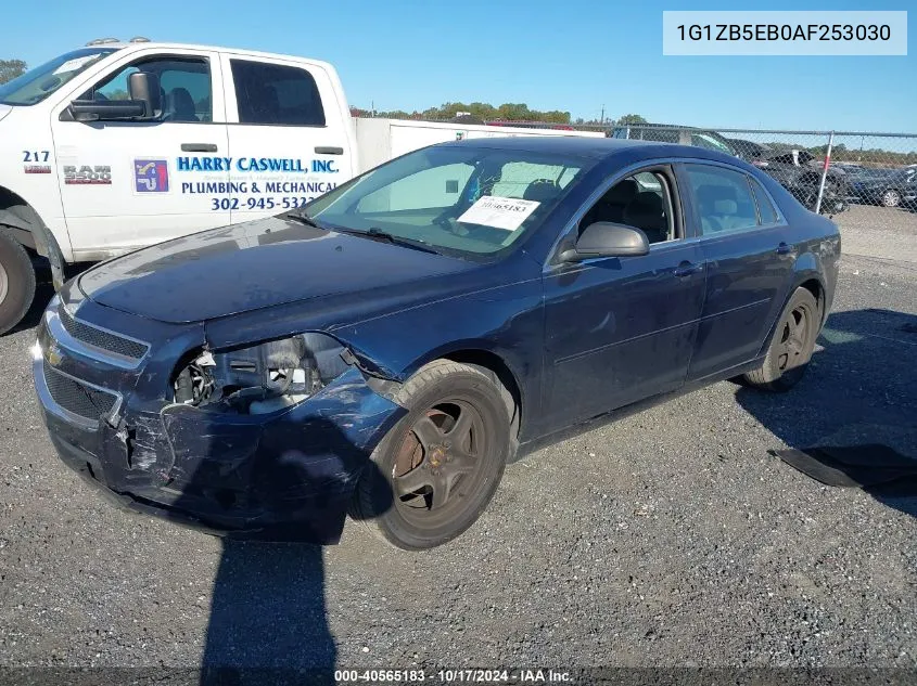 2010 Chevrolet Malibu Ls VIN: 1G1ZB5EB0AF253030 Lot: 40565183