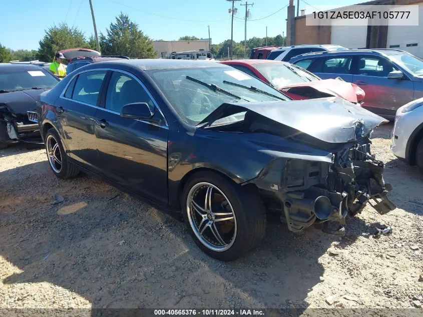 2010 Chevrolet Malibu Ls VIN: 1G1ZA5E03AF105777 Lot: 40565376