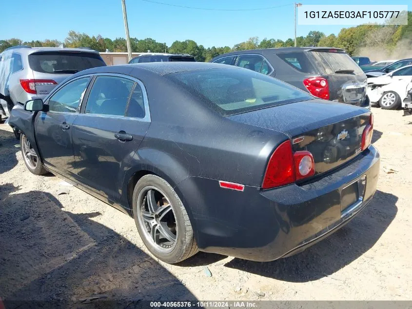 2010 Chevrolet Malibu Ls VIN: 1G1ZA5E03AF105777 Lot: 40565376