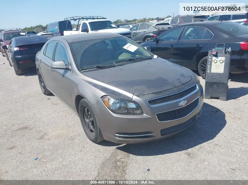 2010 Chevrolet Malibu Lt VIN: 1G1ZC5E00AF278604 Lot: 40571986