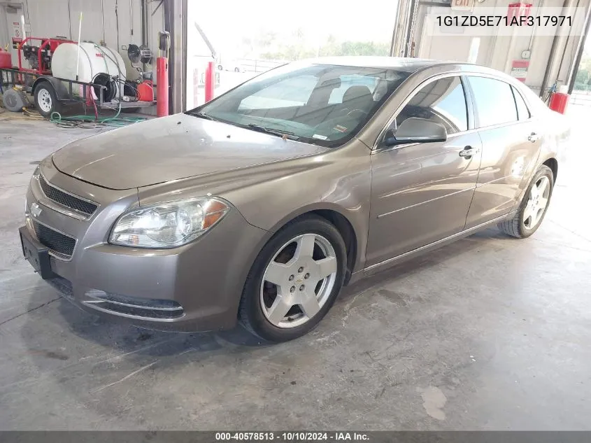 2010 Chevrolet Malibu Lt VIN: 1G1ZD5E71AF317971 Lot: 40578513