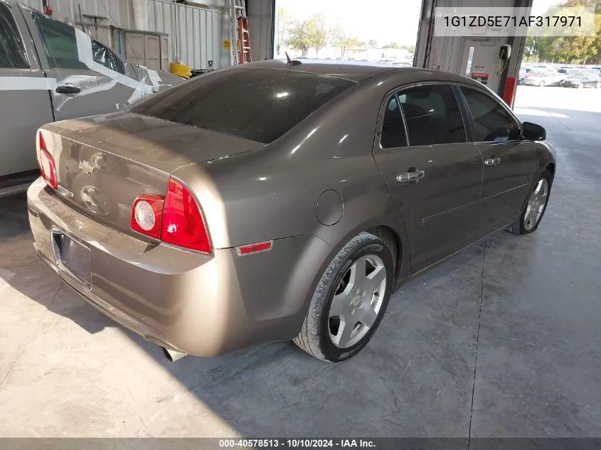 2010 Chevrolet Malibu Lt VIN: 1G1ZD5E71AF317971 Lot: 40578513