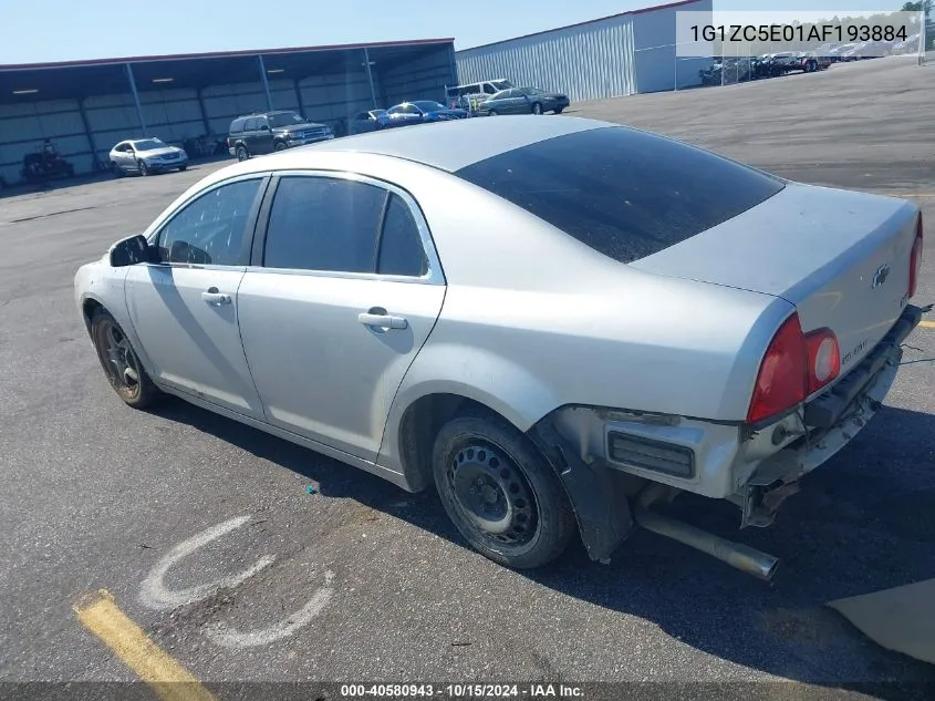 2010 Chevrolet Malibu Lt VIN: 1G1ZC5E01AF193884 Lot: 40580943