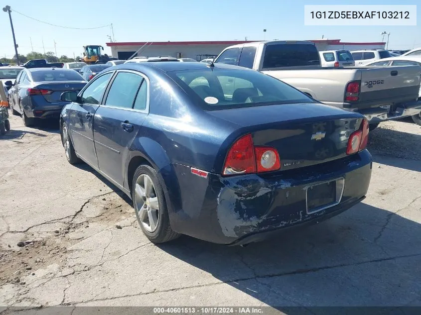 2010 Chevrolet Malibu Lt VIN: 1G1ZD5EBXAF103212 Lot: 40601513