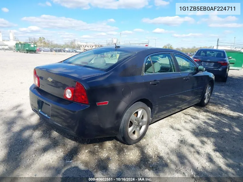 2010 Chevrolet Malibu Ls VIN: 1G1ZB5EB0AF224711 Lot: 40602551