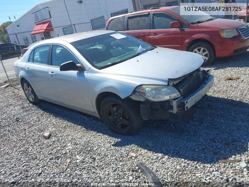 1G1ZA5E08AF281725 2010 Chevrolet Malibu Ls