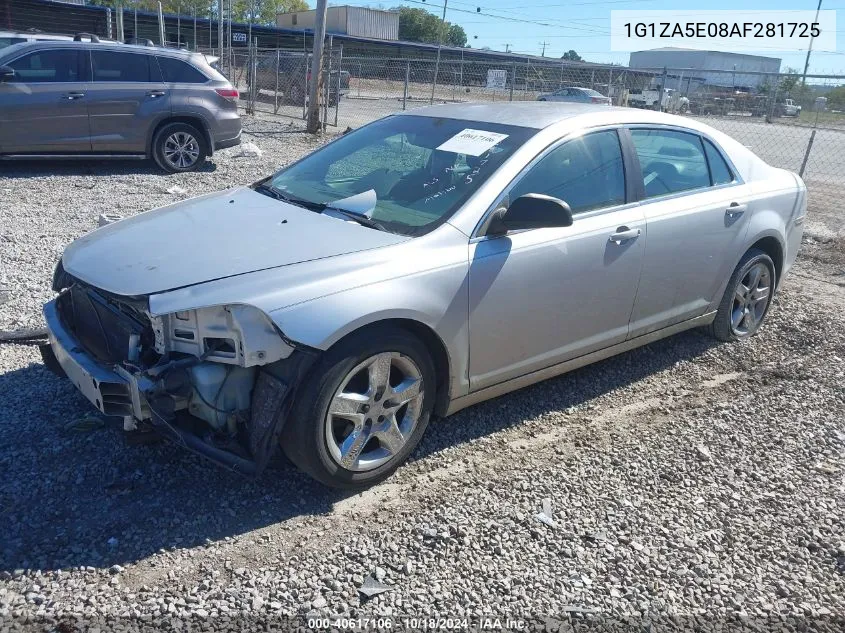 1G1ZA5E08AF281725 2010 Chevrolet Malibu Ls