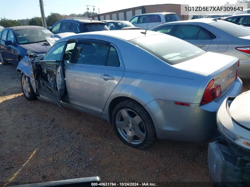 2010 Chevrolet Malibu 2Lt VIN: 1G1ZD5E7XAF309643 Lot: 40631764