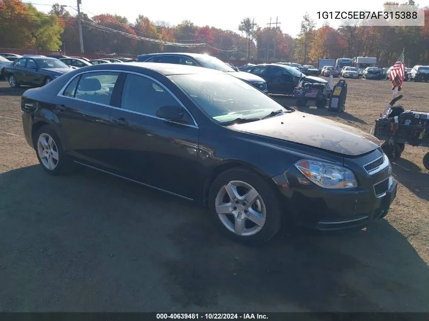 2010 Chevrolet Malibu Lt VIN: 1G1ZC5EB7AF315388 Lot: 40639481