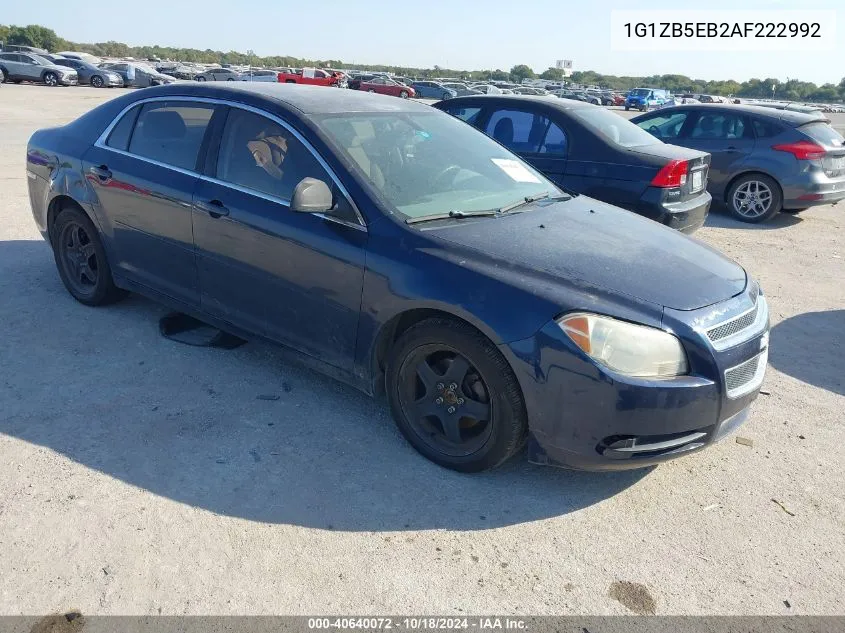 2010 Chevrolet Malibu Ls VIN: 1G1ZB5EB2AF222992 Lot: 40640072