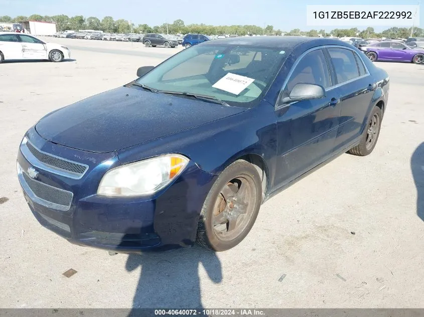 2010 Chevrolet Malibu Ls VIN: 1G1ZB5EB2AF222992 Lot: 40640072