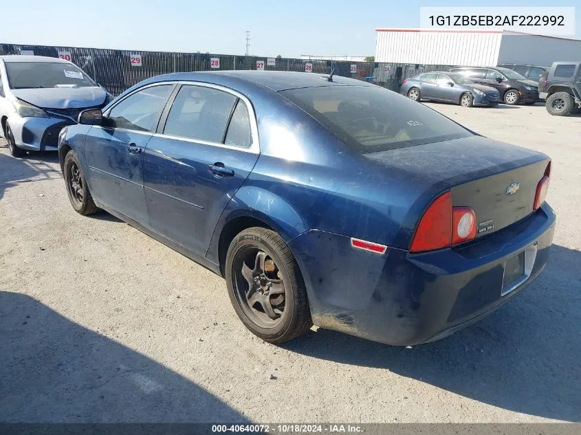 2010 Chevrolet Malibu Ls VIN: 1G1ZB5EB2AF222992 Lot: 40640072