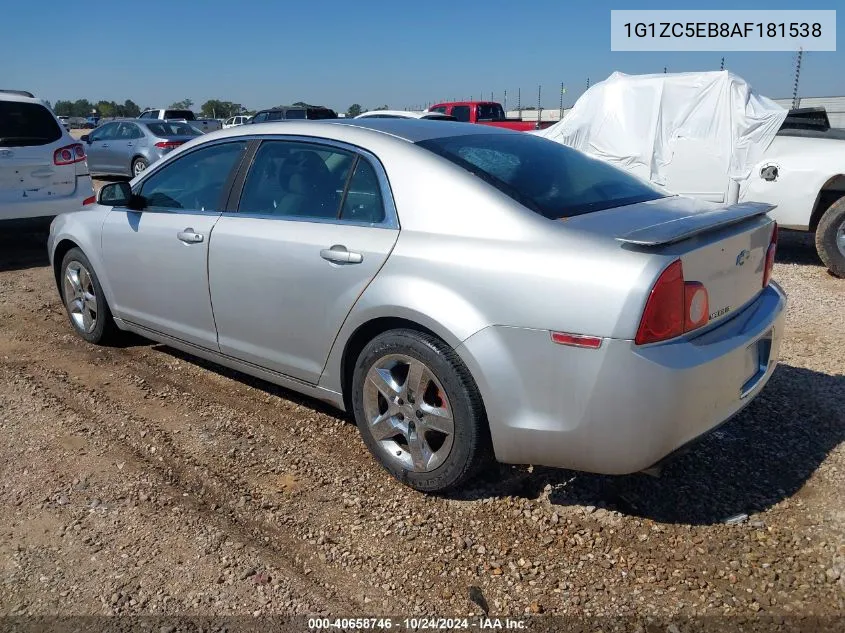 2010 Chevrolet Malibu Lt VIN: 1G1ZC5EB8AF181538 Lot: 40658746