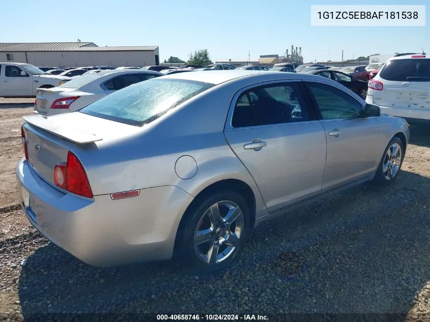 2010 Chevrolet Malibu Lt VIN: 1G1ZC5EB8AF181538 Lot: 40658746